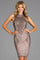Homecoming Dresses Fitted Short Cocktail Homecoming Sequin Dress Quartz