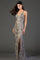 Prom Dresses Slit Long Formal Prom Mermaid Dress Lead/Silver