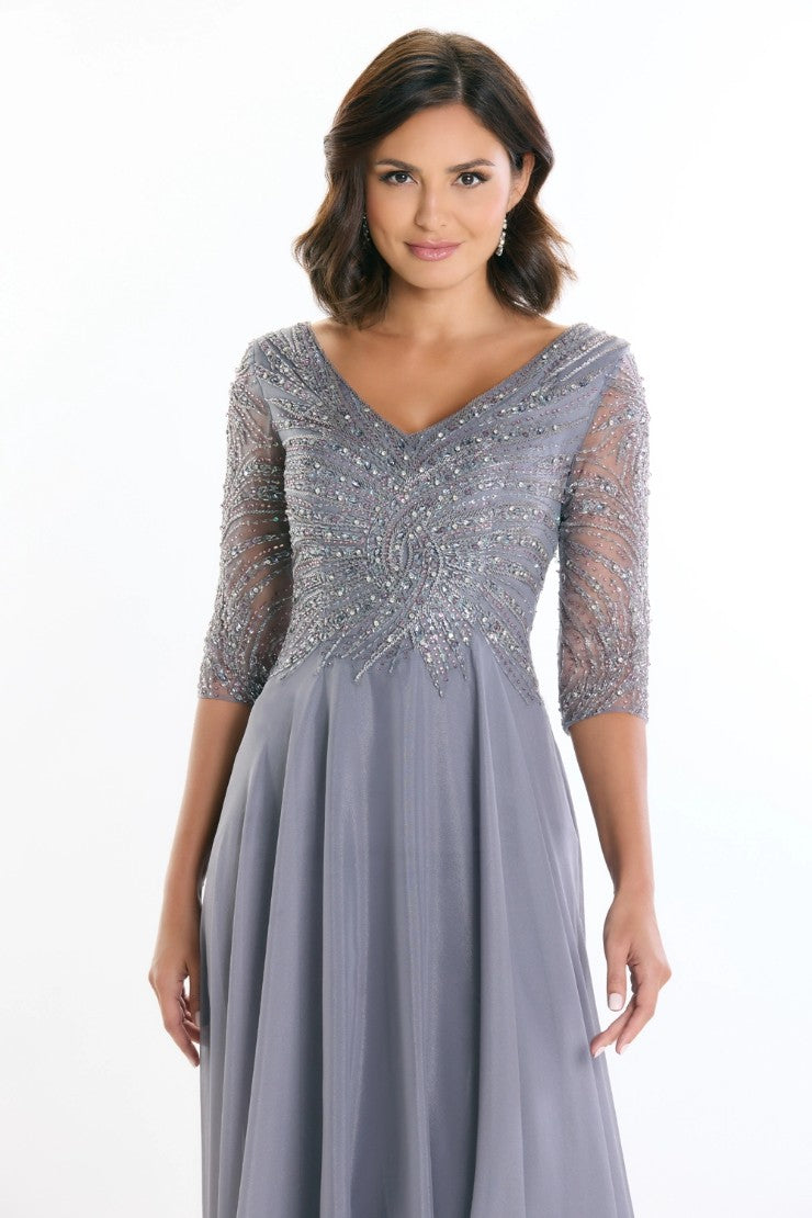 Navy Blue Montage 116950 Long Evening A Line Formal Mother of the Bride