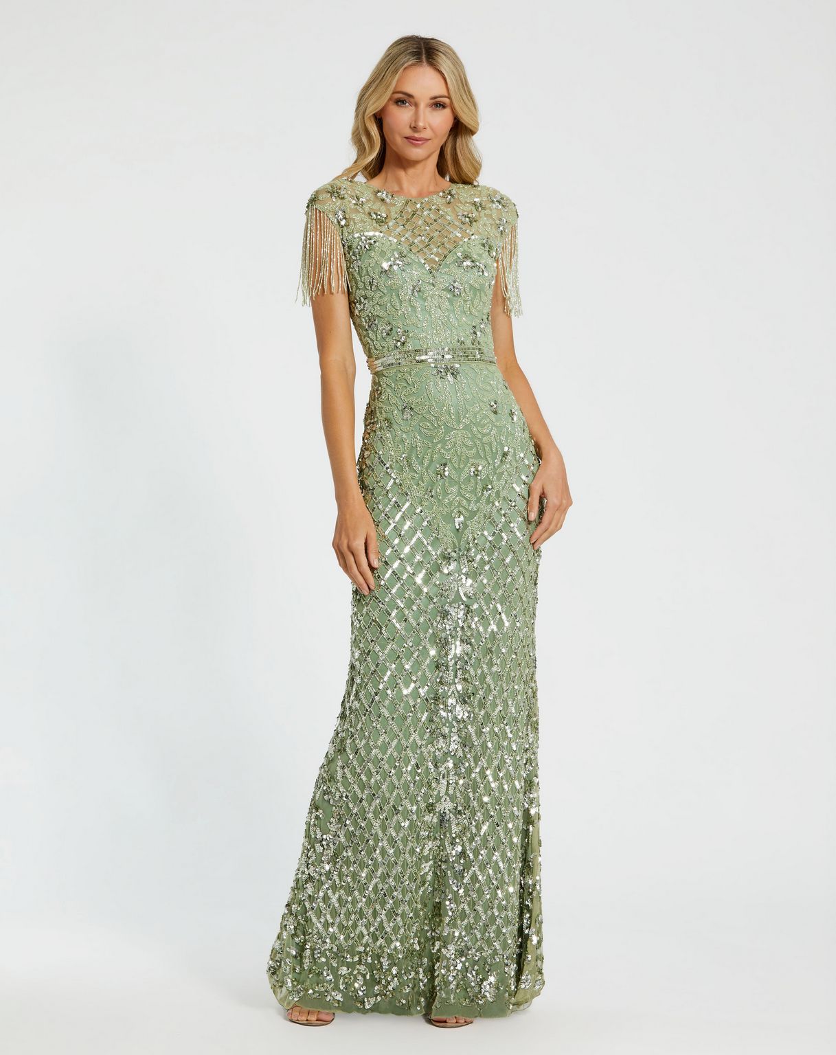 Mother of the Bride Long Beaded Gown Beaded Detail Mac Duggal 4908 Mother of the Bride Long Beaded Gown Beaded Detail Mac Duggal 4908