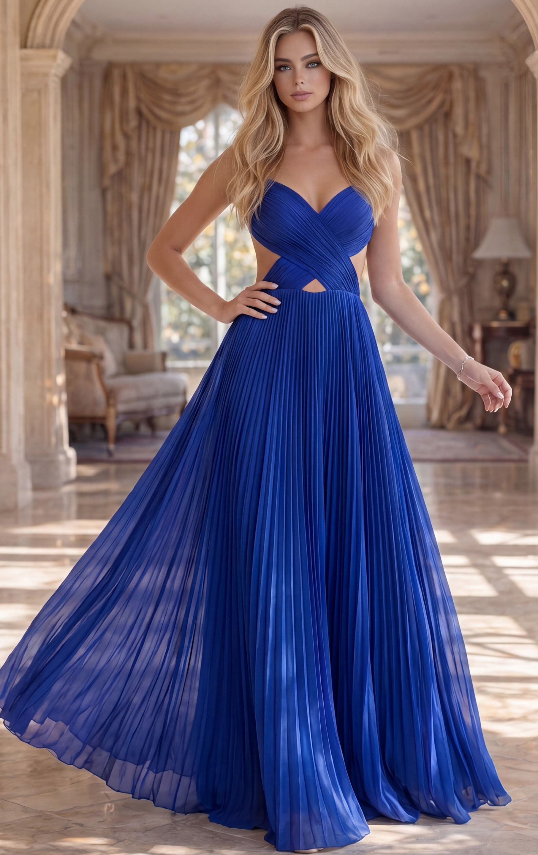 Sweetheart Floor-Length Chiffon Evening A-Line Jovani 49160