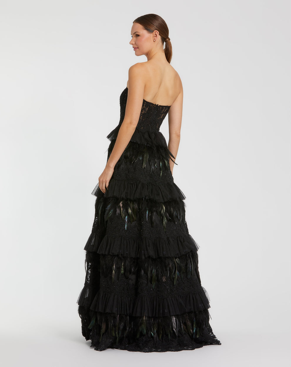 Prom Dresses Lace Long Formal Ball Gown Prom Dress Black