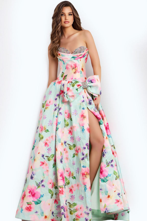 Jovani 49197 Long Formal A Line Prom Dress