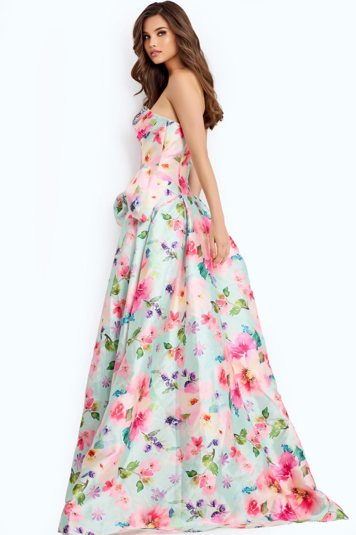 Prom Dresses Long Formal A Line Prom Dress Mint/Multi