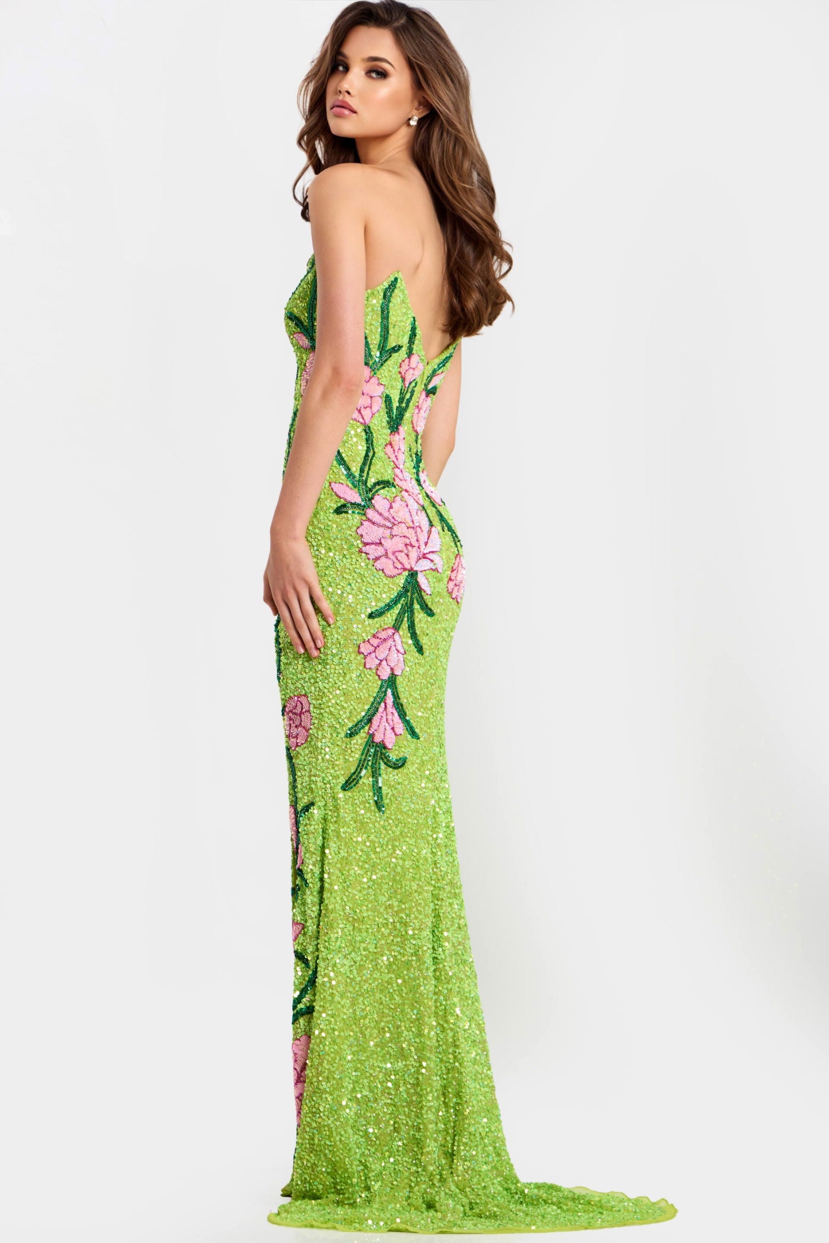 Prom Dresses Mermaid Sequin Long Formal Prom Dress Lime/Green