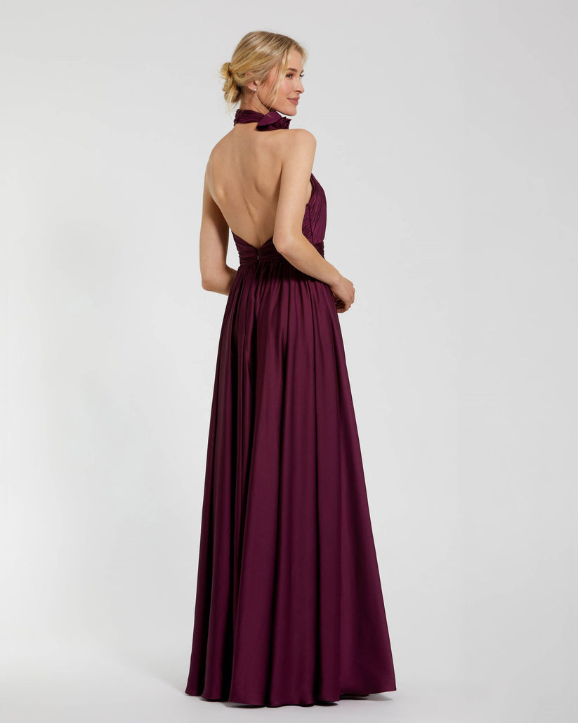 Mac Duggal 49333 Long Formal Chiffon Prom Dress