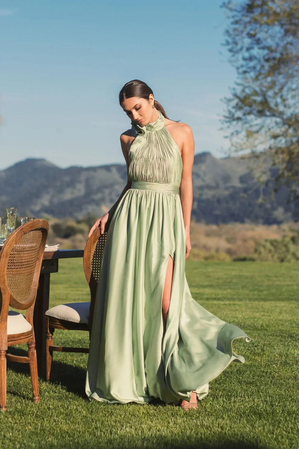 Prom Dresses Long Formal Chiffon Prom Dress Sage