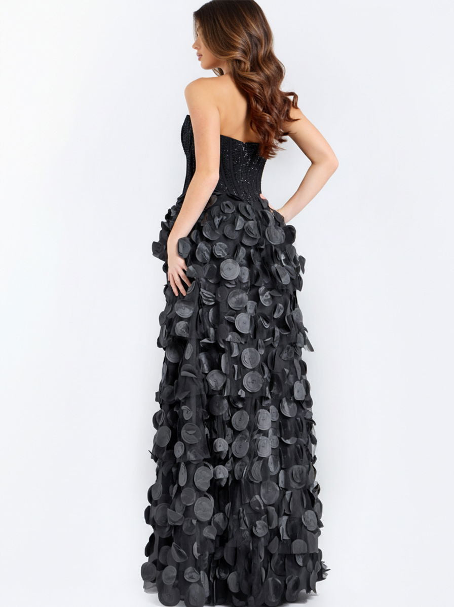 Prom Dresses Long Corset Formal Fitted Prom Dress Black
