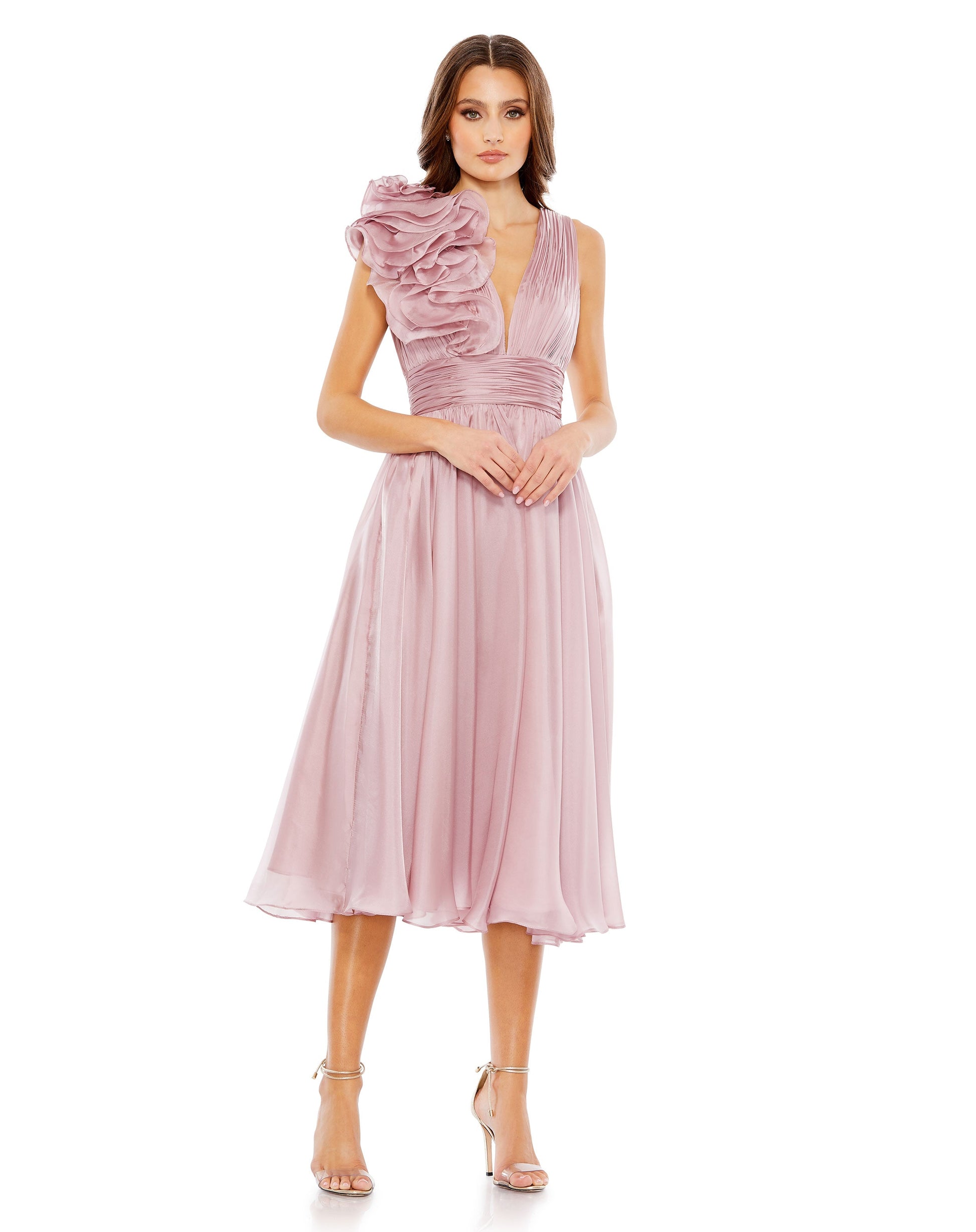 Mac Duggal 49494 Short A Line Cocktail Tea Length Dress