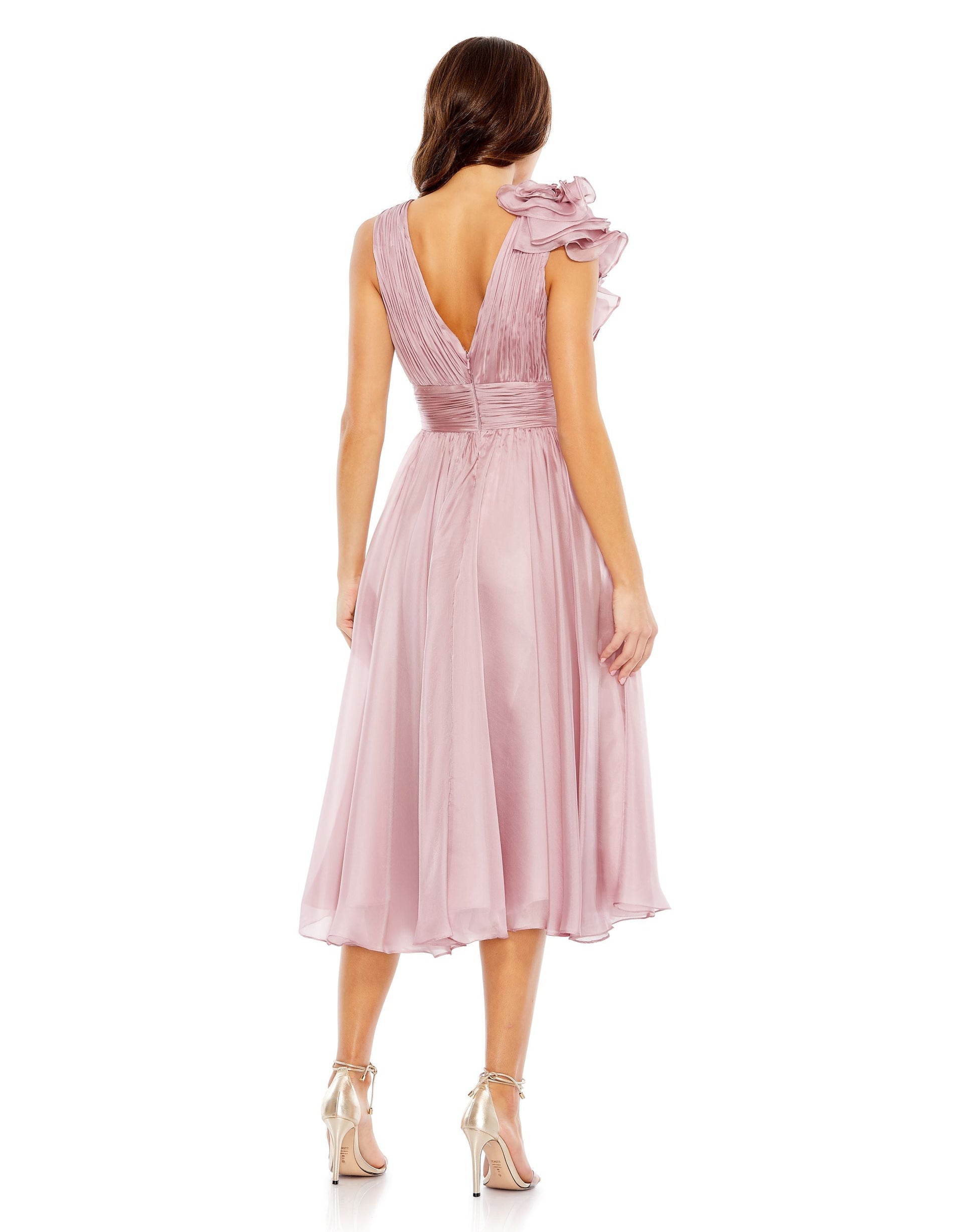 Mac Duggal 49494 Short A Line Cocktail Tea Length Dress
