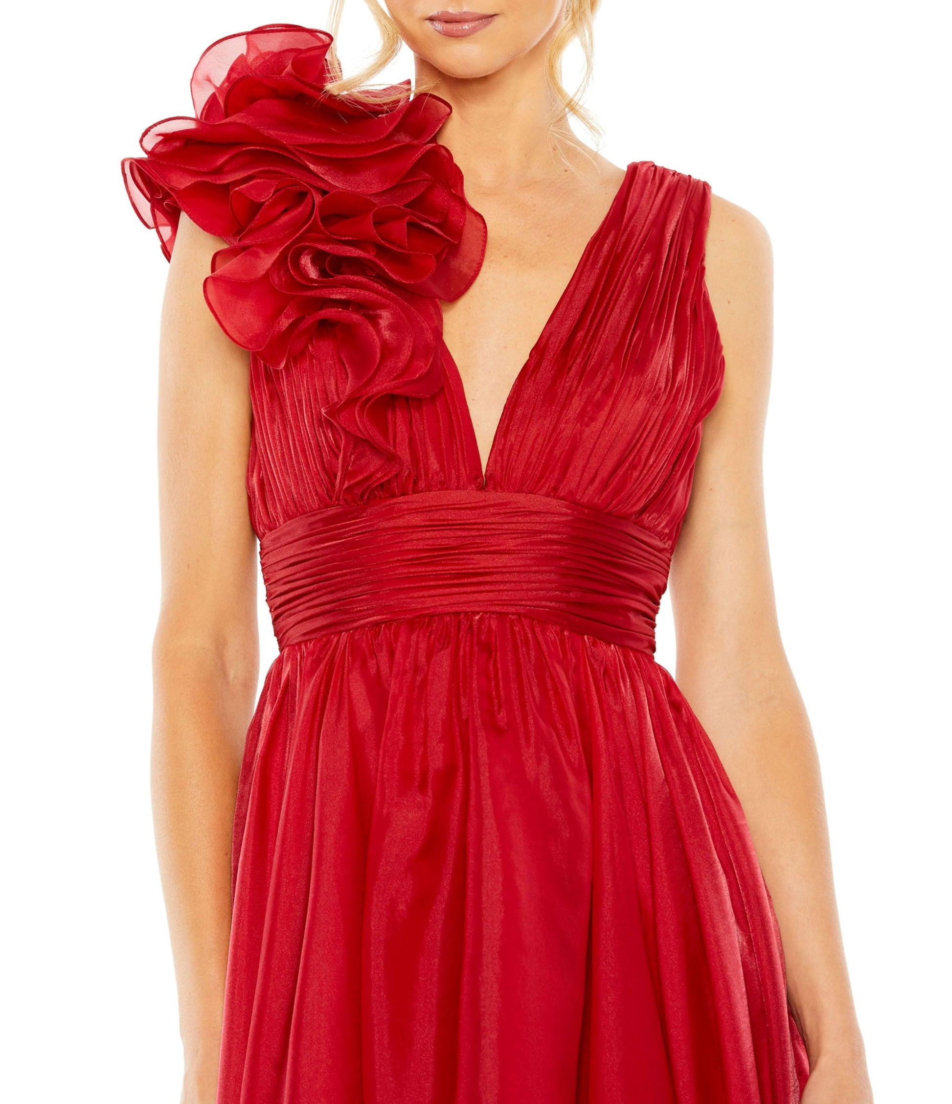 Mac Duggal 49494 Short A Line Cocktail Tea Length Dress