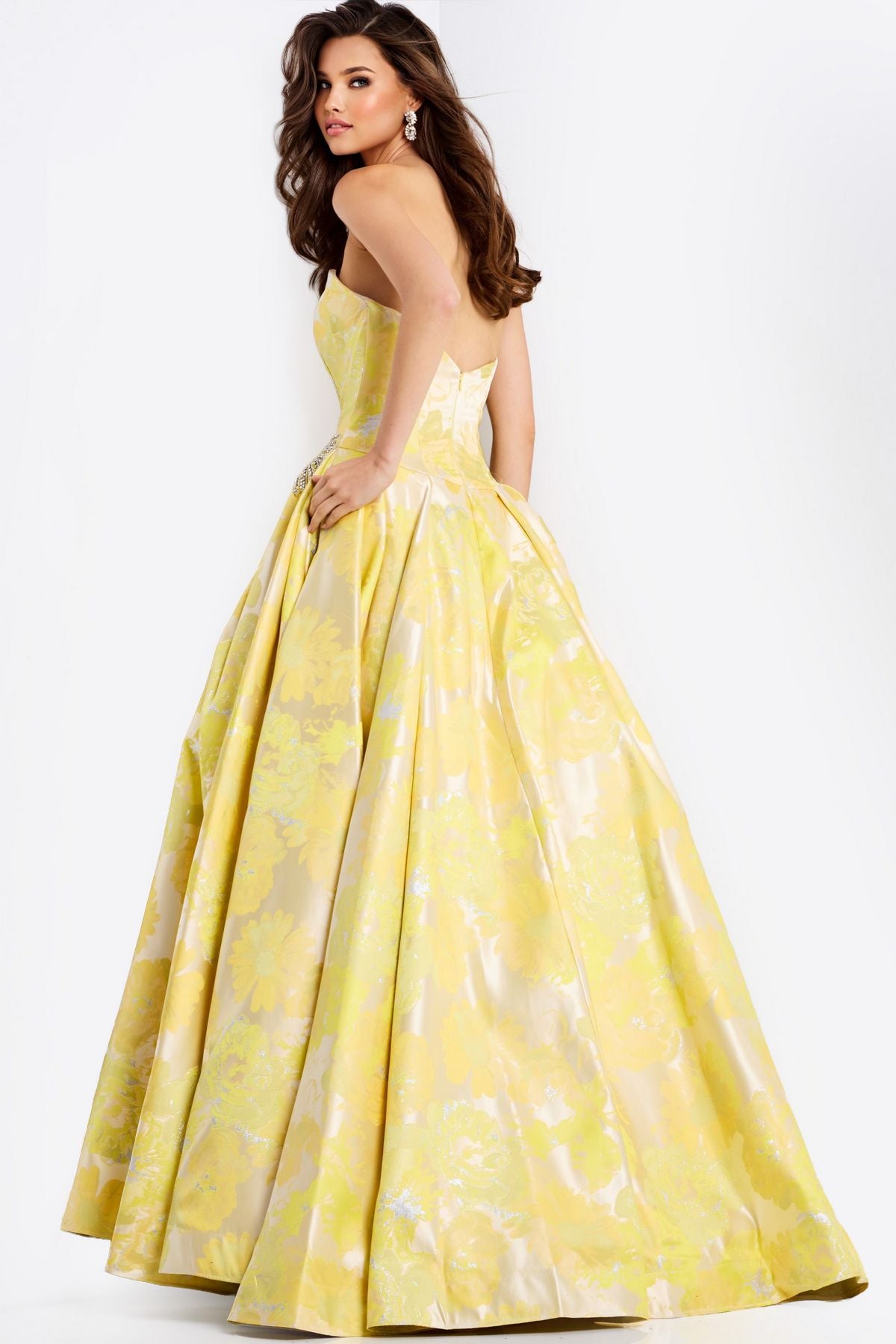 Prom Dresses Long Formal Ball Gown Evening Prom Dress Yellow