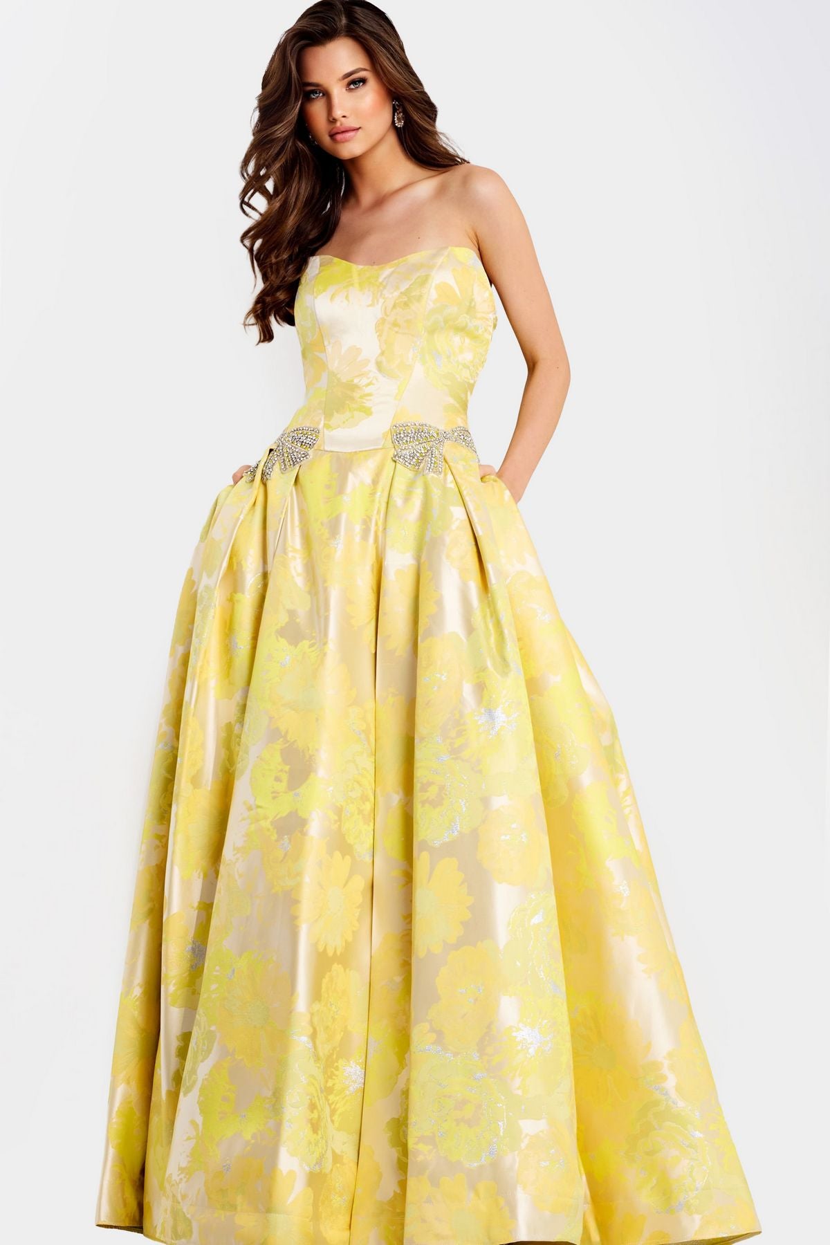 Prom Dresses Long Formal Ball Gown Evening Prom Dress Yellow