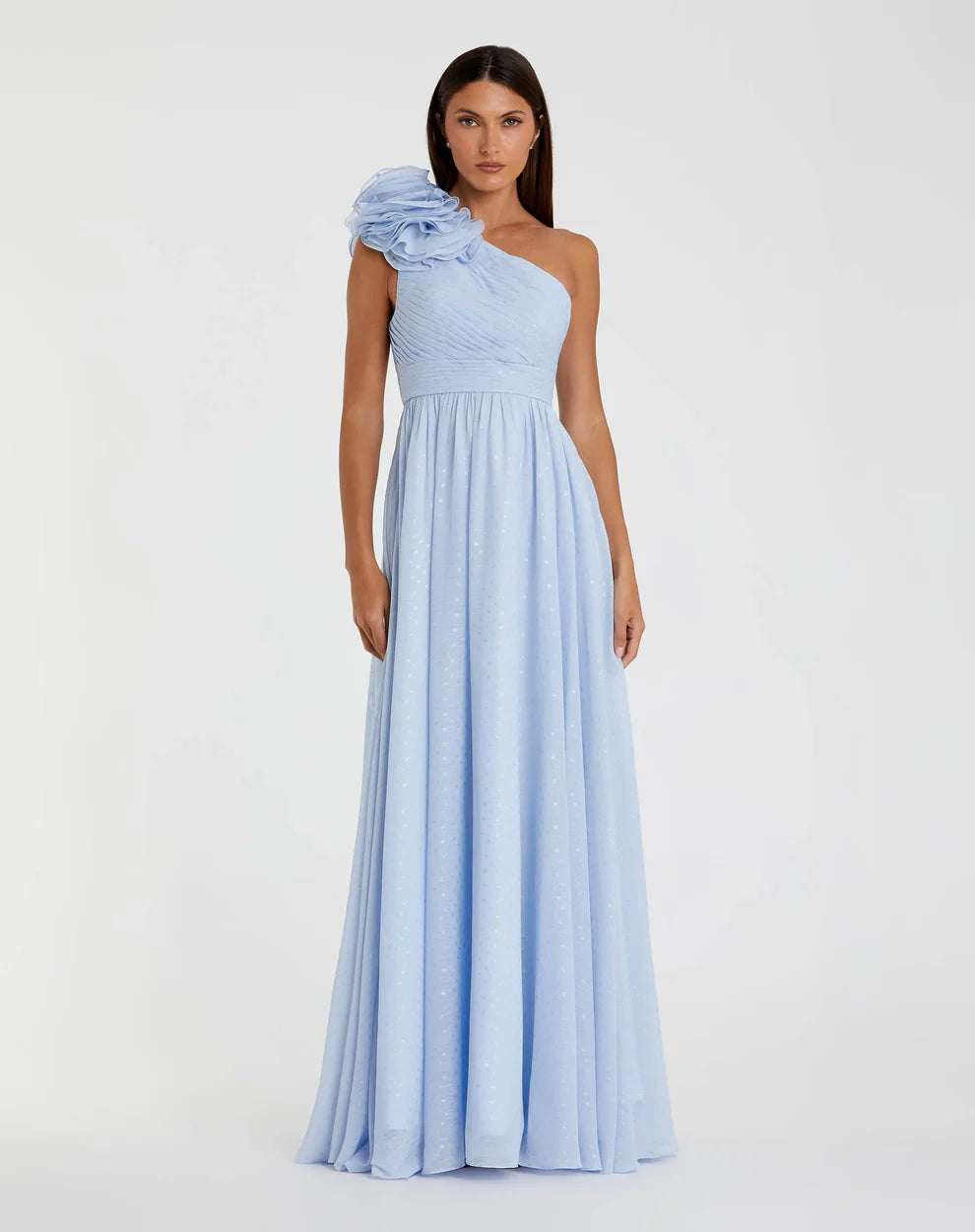 Mac Duggal Long One Shoulder Formal Prom Gown 49536 - The Dress Outlet