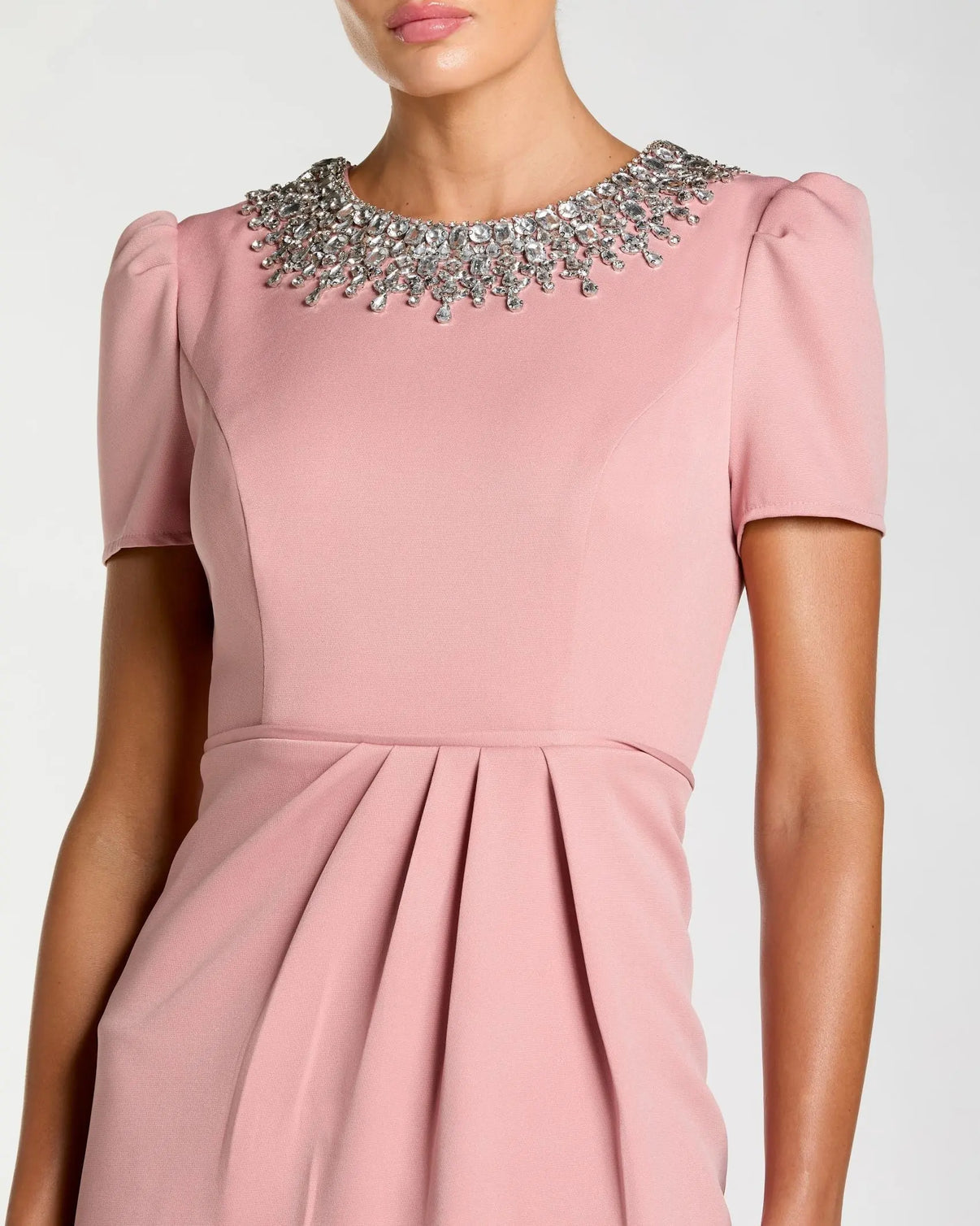 Jewel Midi Crepe Formal Sheath/Column Mac Duggal 9949606P