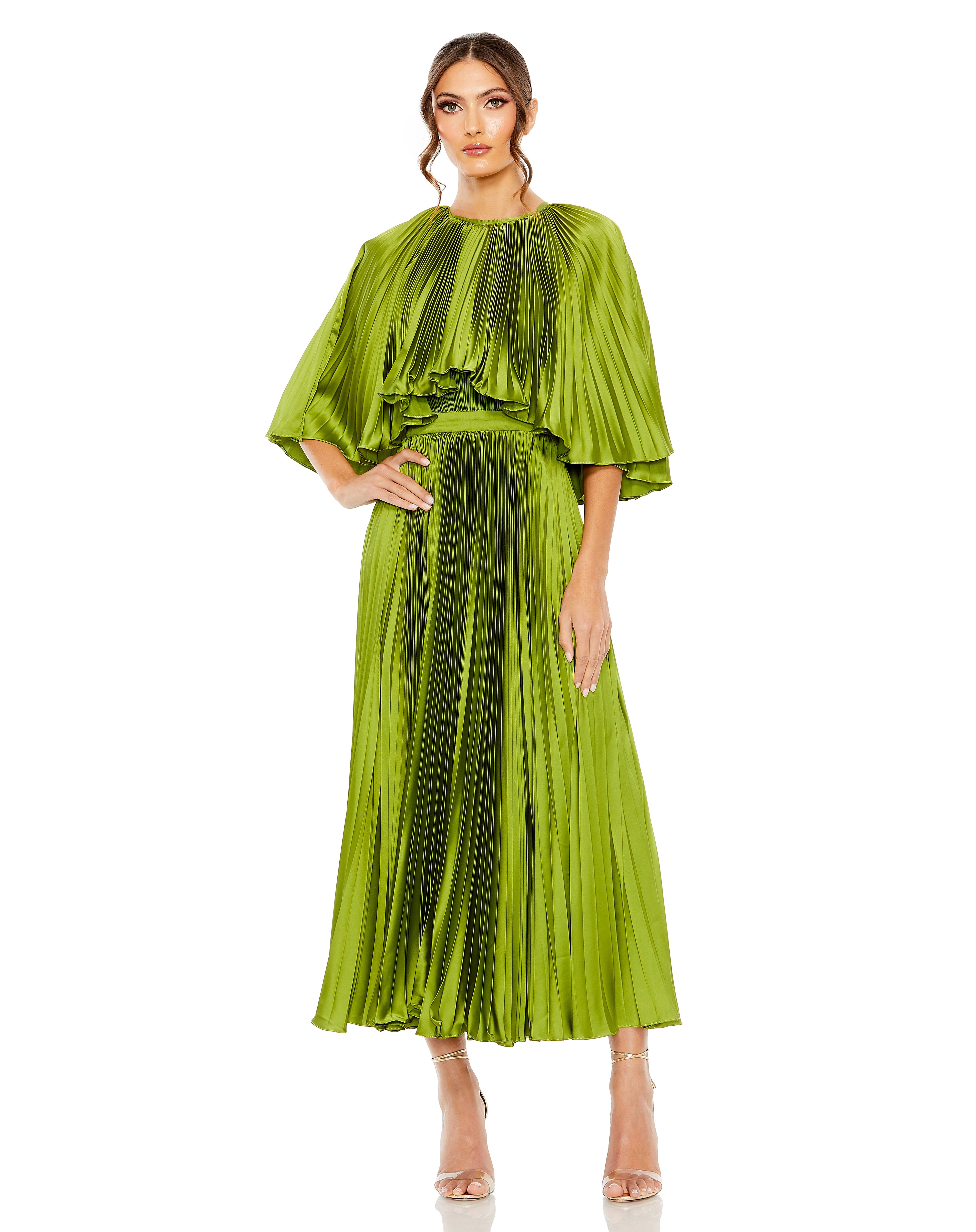 Mother of the Bride Dresses Mother of the Bride Tea Length Dress Apple Green