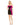 A woman wearing a Mac Duggal 49642 Short Strapless Homecoming Cocktail Dress with pink ruffles.