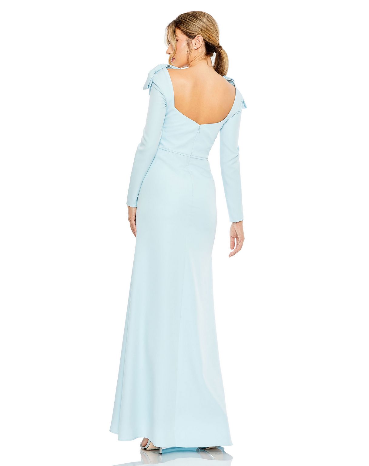 Formal Dresses Long Sleeve Formal Evening Dress Powder Blue