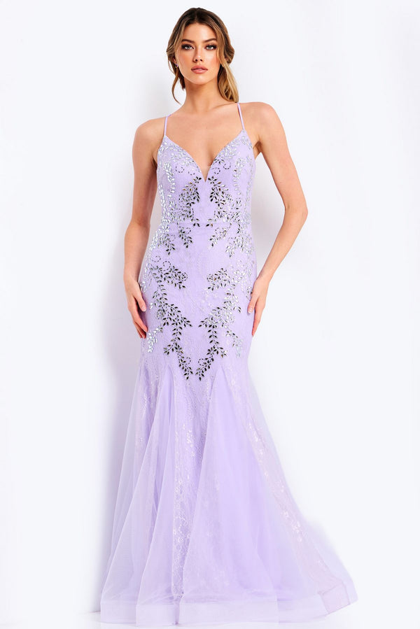 Jovani 49660 Mermaid Long Formal Beaded Prom Dress