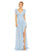 Formal Dresses High Low Formal Prom Ruffle Dress Ice Blue