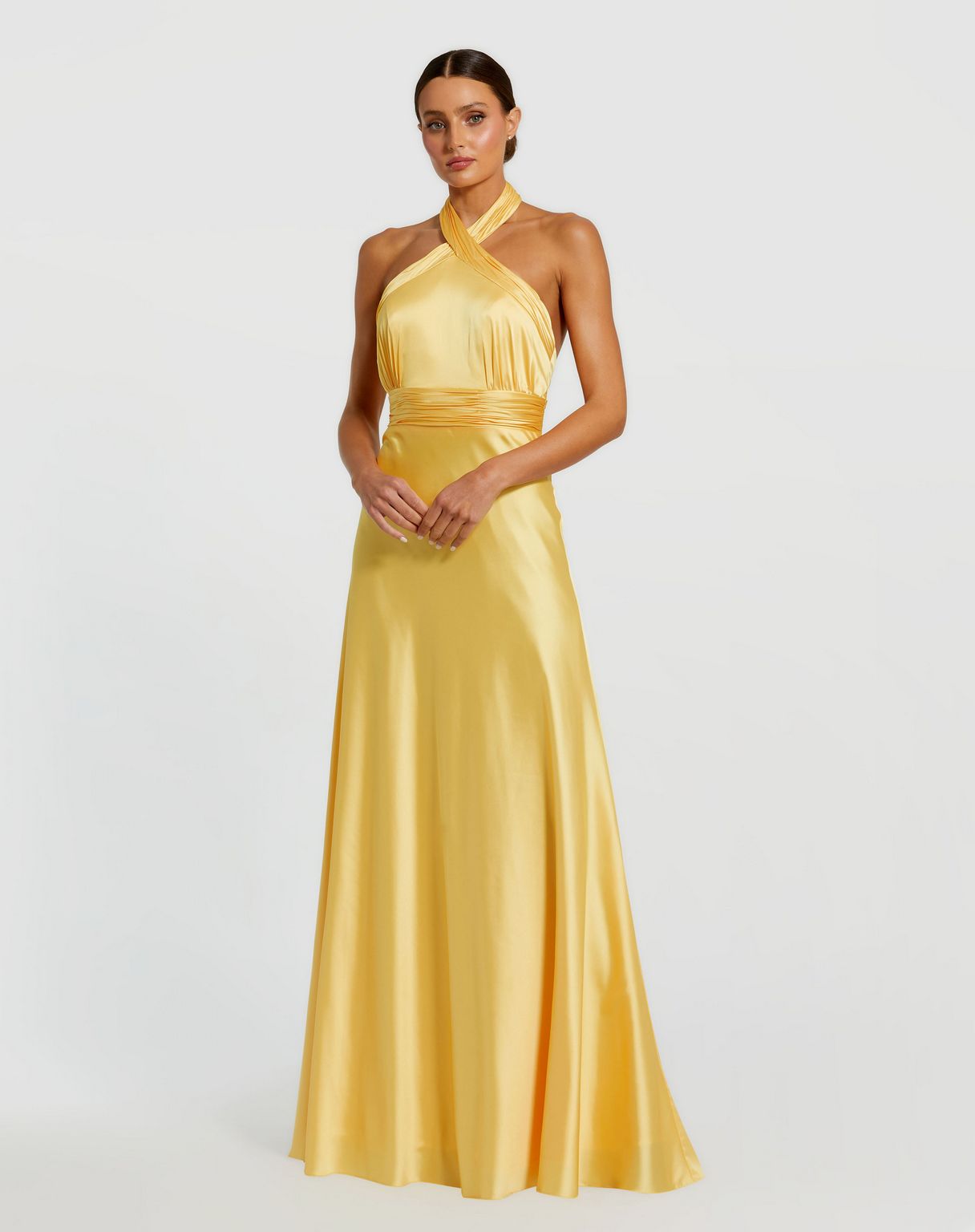 Mac Duggal 49728 A Line Formal Long Prom Dress