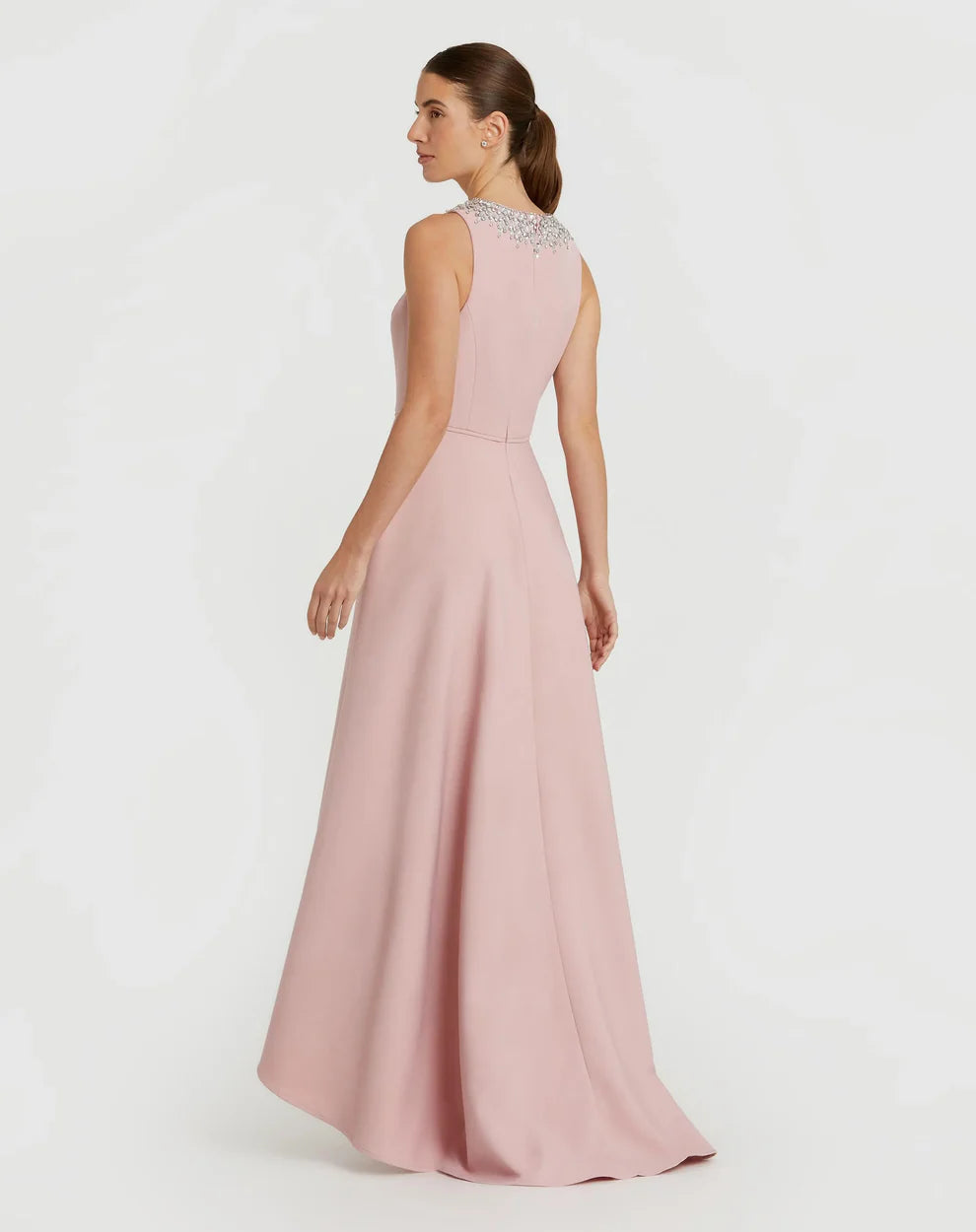Prom Dresses High Low Evening Gown Formal Prom Dress Blush