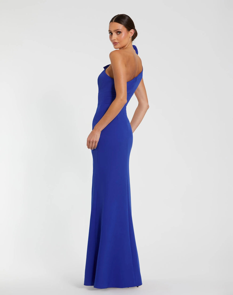 One-Shoulder Floor-Length Crepe Formal Sheath Mac Duggal 9949862P