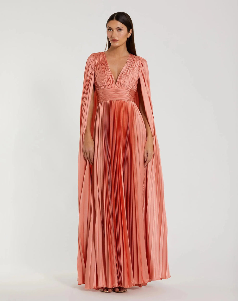 V-Neck Floor-Length Chiffon Evening A-Line Mac Duggal 9949872P