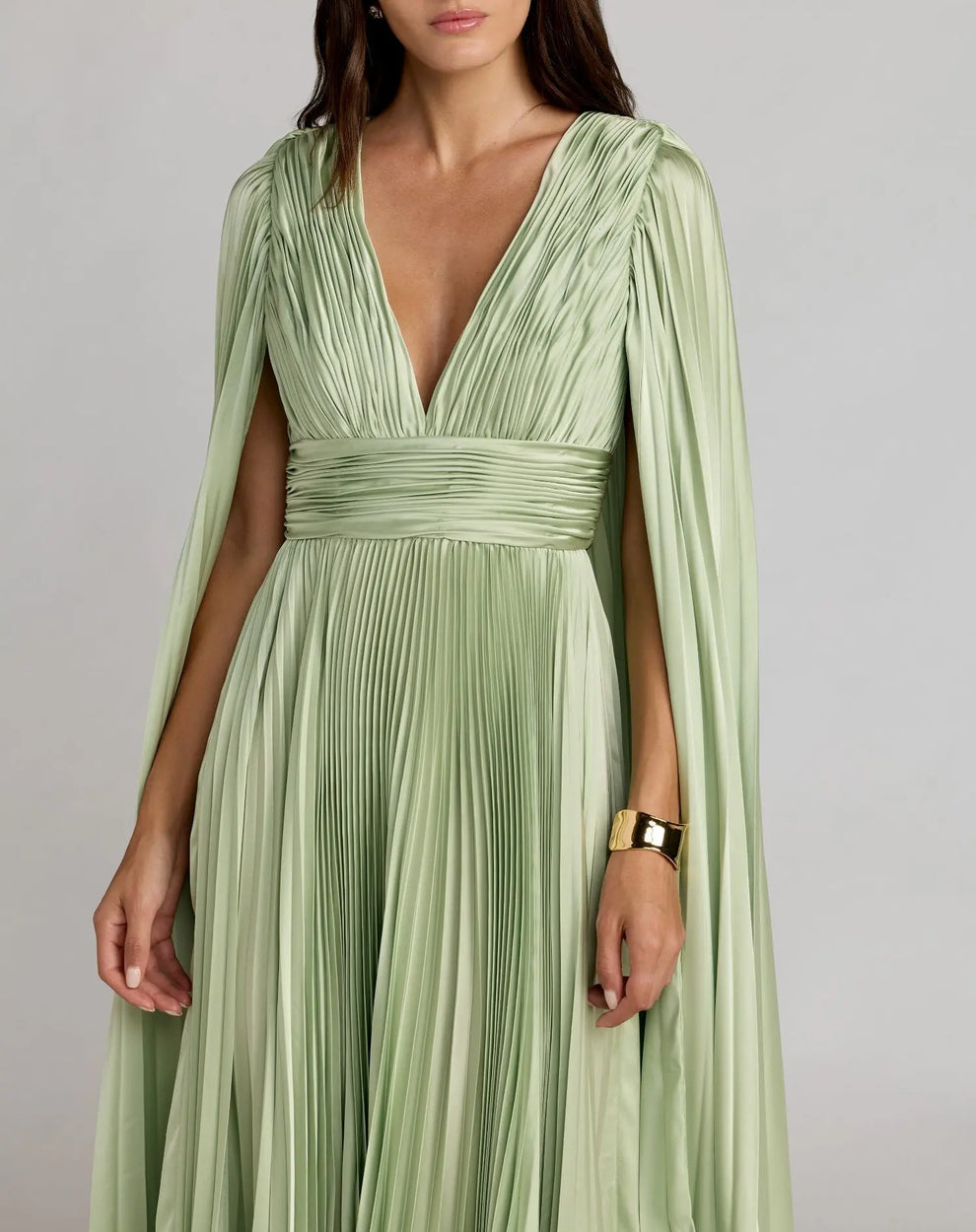 V-Neck Floor-Length Chiffon Evening A-Line Mac Duggal 9949872P