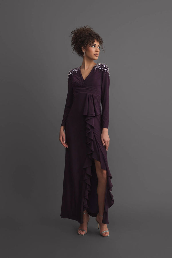 Long Sleeve Formal Dress Fitted Evening Mac Duggal 49897