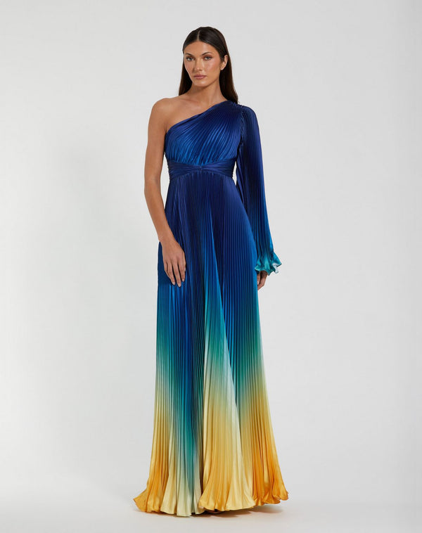 Prom Dresses Long Prom Ombre Formal Dress  Blue Ombre