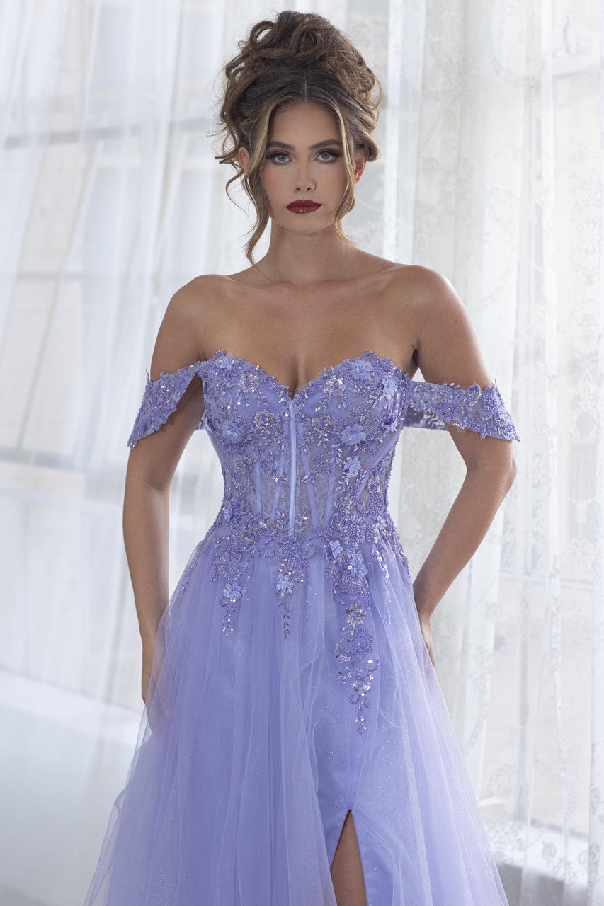 Prom Dresses Formal Long Evening Prom Beaded Dress Lenovia 8399 Lilac
