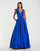 Prom Dresses Formal Long Ball Gown Pocket Prom Dress Cobalt