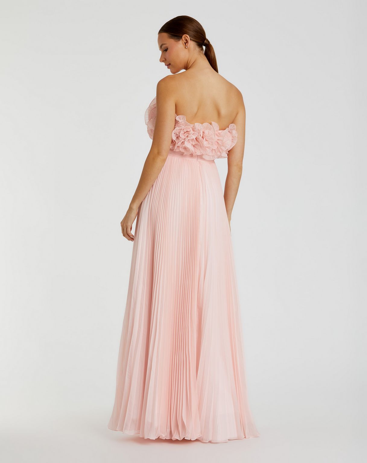 Mac Duggal 49975 Pleated Long Formal Evening Prom Dress