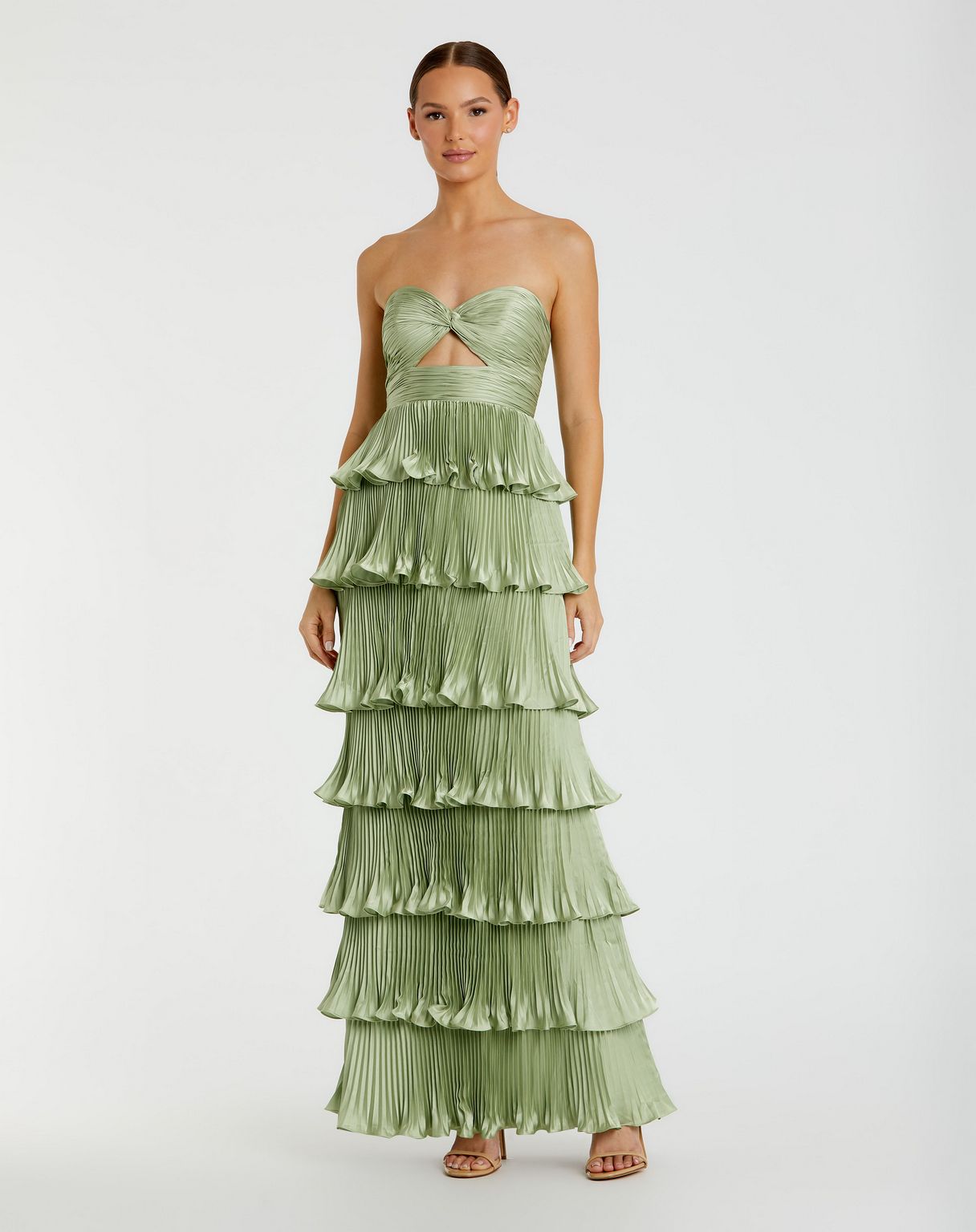 Mac Duggal 49981 Long Layered Formal Prom Dress
