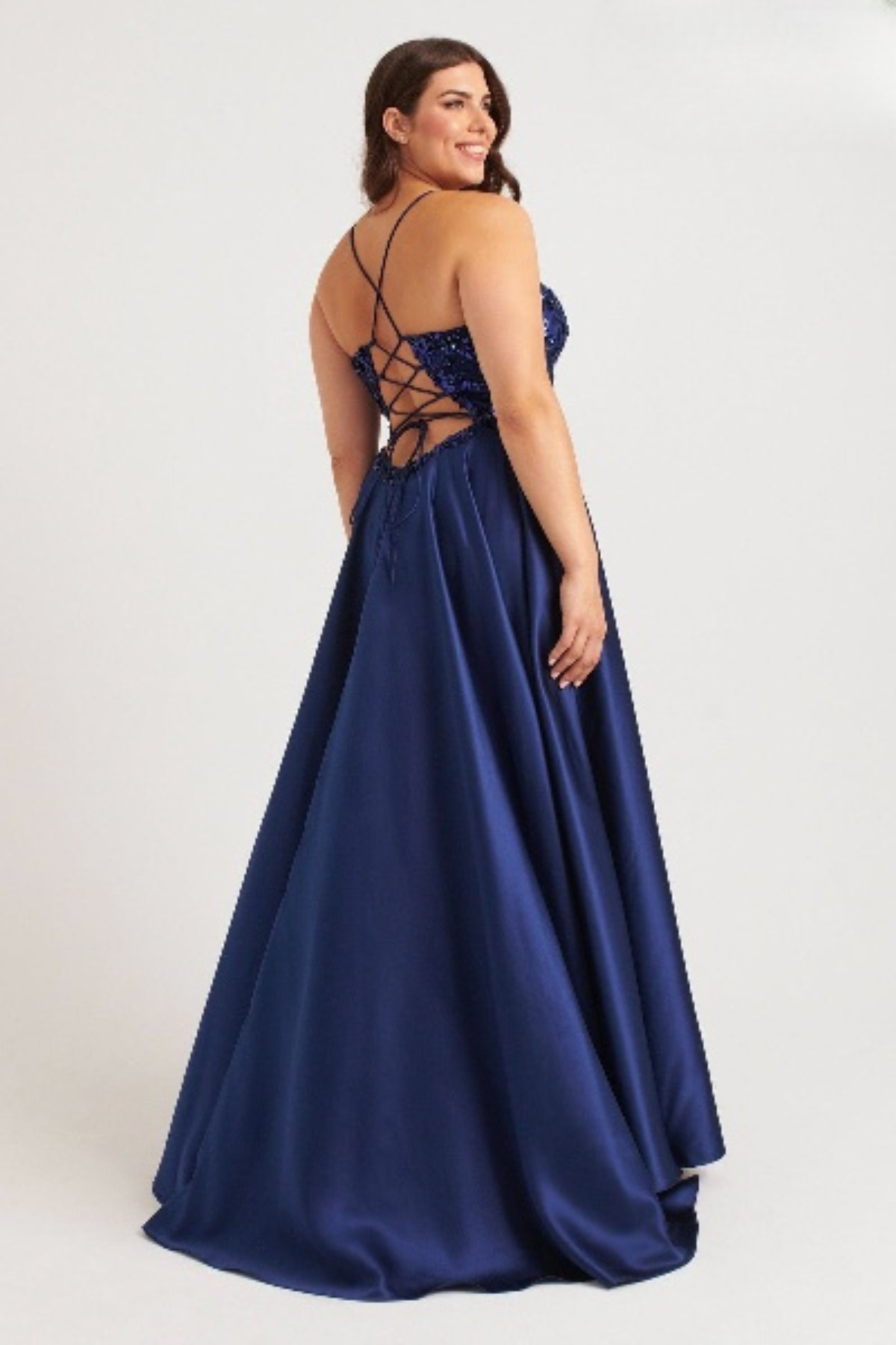 Prom Dress Long Prom Navy