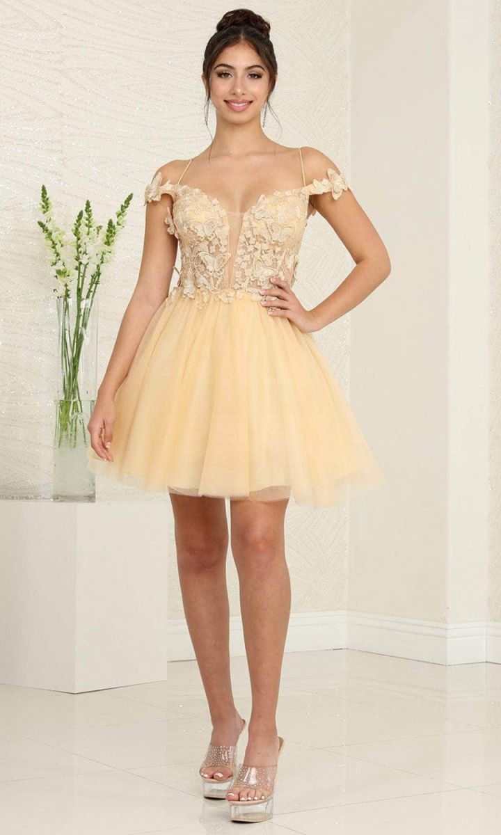 illusion neckline short dress Blondie Nites Caryn Short Satin Illusion Neck Dress Hot Pink / 11