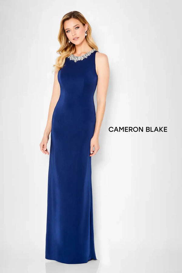 Cameron Blake 116659 Beaded Long Formal Evening Dress