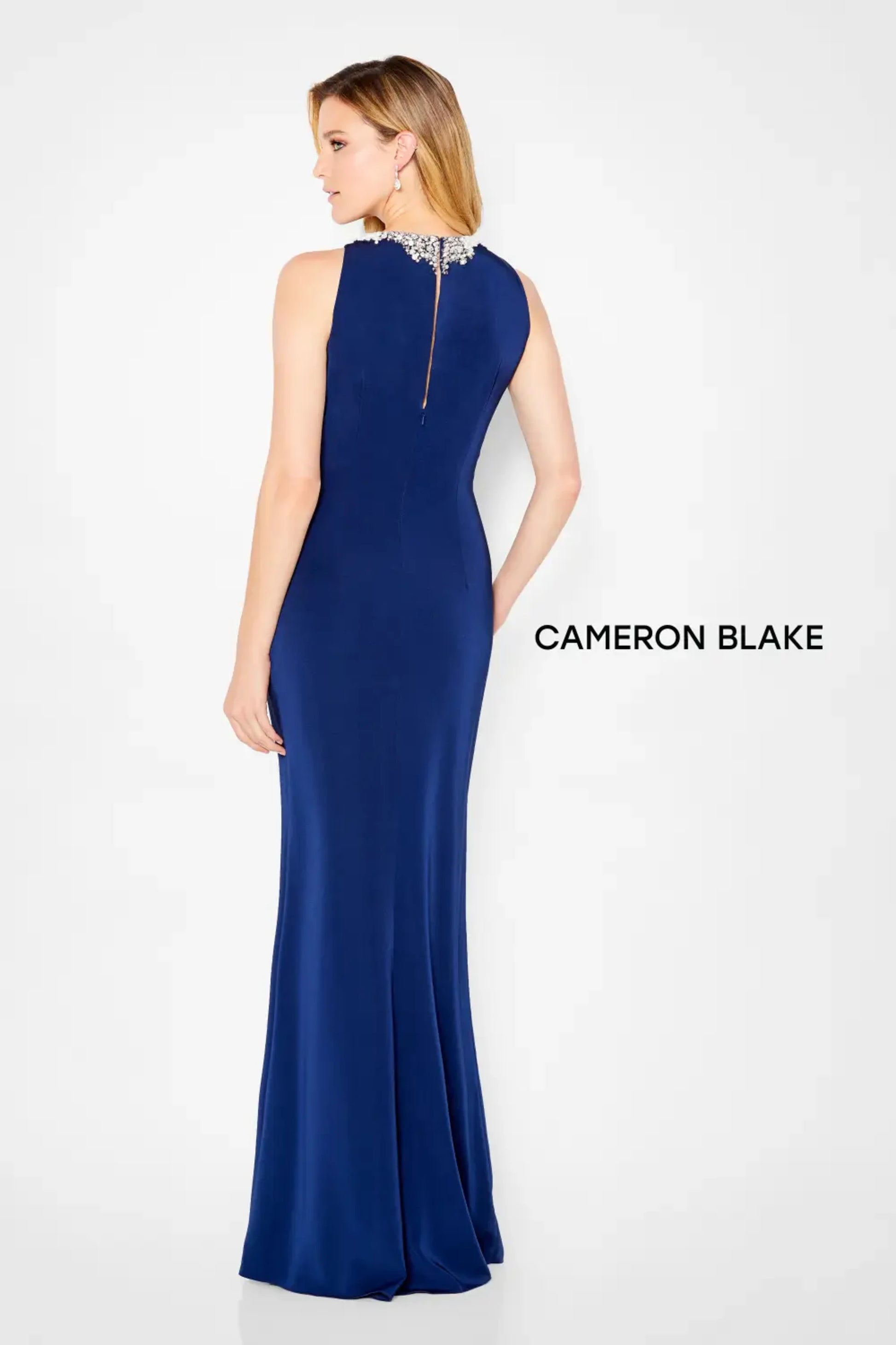 Cameron Blake 116659 Beaded Long Formal Evening Dress