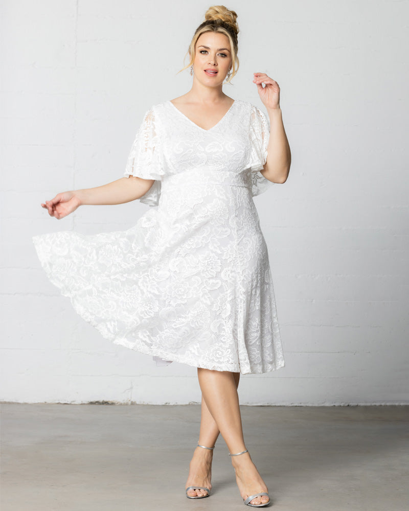 Wedding Dresses Short A Line Lace Bridal Wedding Dress Kiyonna 11230901 Pearl