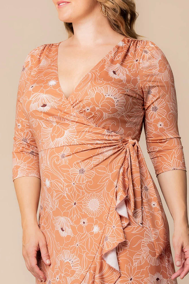white christmas dresses Kiyonna 12132207 Plus Size A Line Print Short Cocktail Dress – The Dress  Outlet