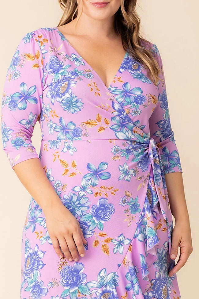 white christmas dresses Kiyonna 12132207 Plus Size A Line Print Short Cocktail Dress