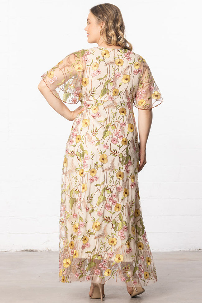 Plus Size Dresses Mother of the Bride Floral Print Plus Size Dress Sunkissed Garden Print