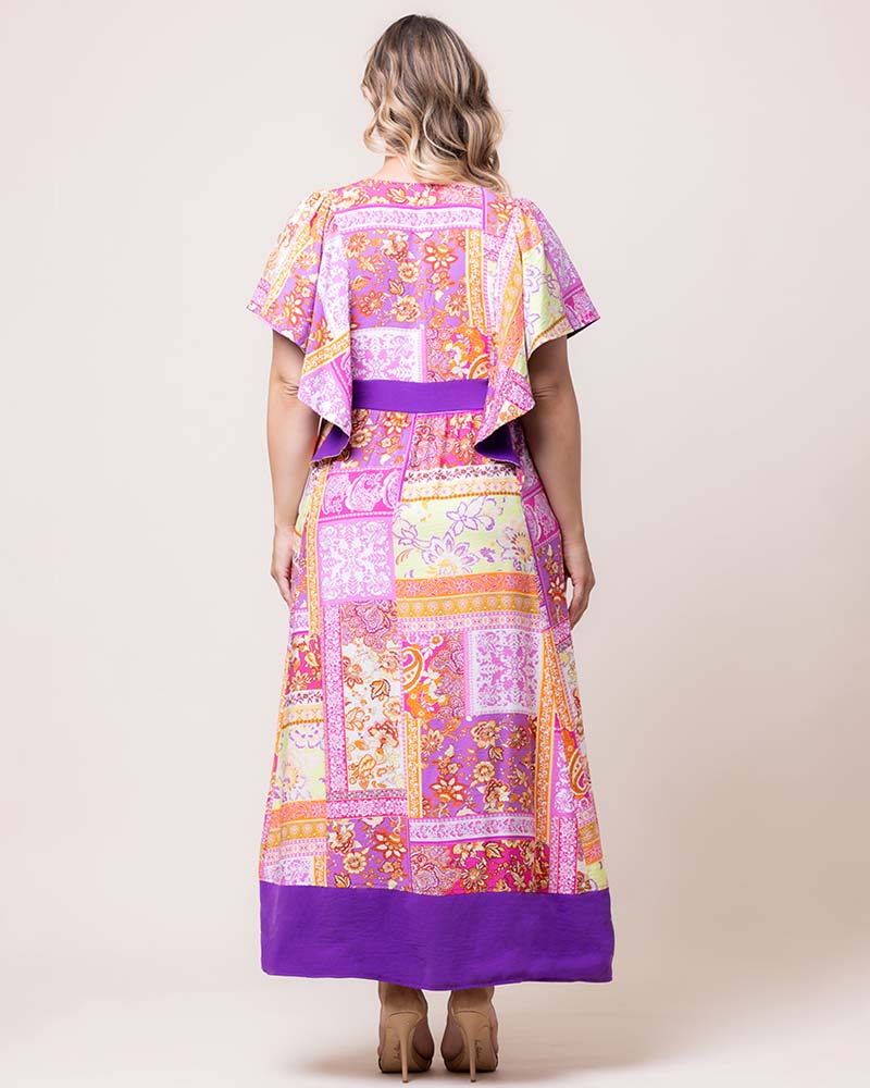 Plus Size Dresses Print Formal Prom Plus Size Long Dress Kiyonna 12242902 Santorini