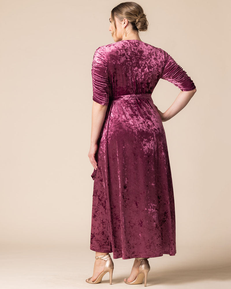 Plus Size Dresses High Low Velvet Cocktail Plus Size Dress Kiyonna 13183012 Sugar Plum