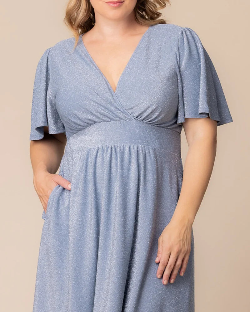 Plus Size Dresses Short Midi Cocktail Plus Size Dress Celestial Sparkle