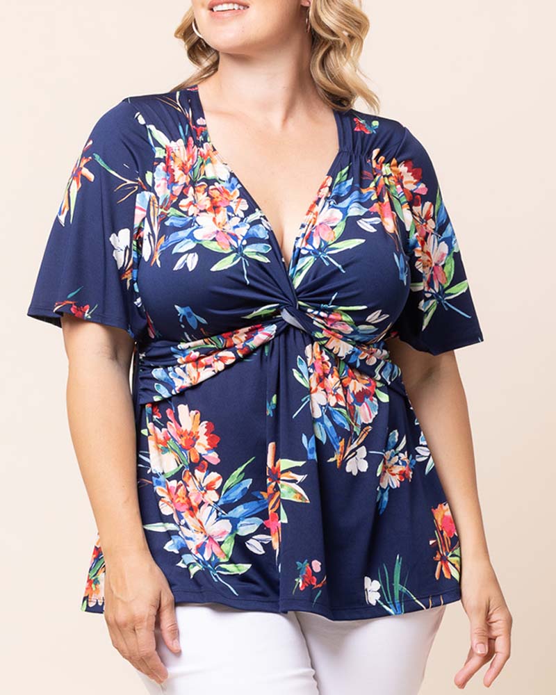 Top Formal Evening Top Belize Blooms