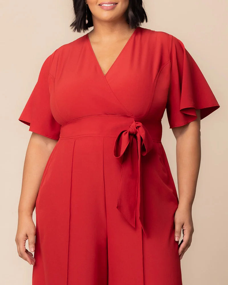Jumpsuit Short Cocktail Midi Jumpsuit Paprika