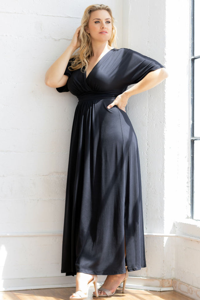 Plus Size Dresses Mother of the Bride Long Formal Plus Size Dress Black Noir
