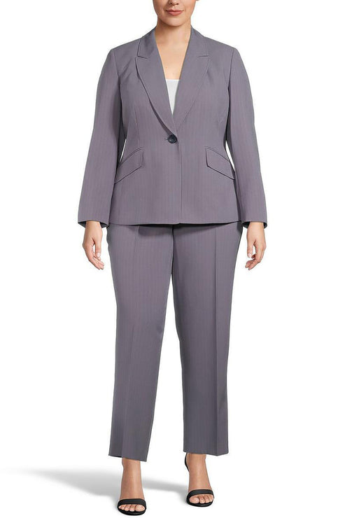 Le Suit 50039417 Two Piece Formal Long Plus Size Pant Suit